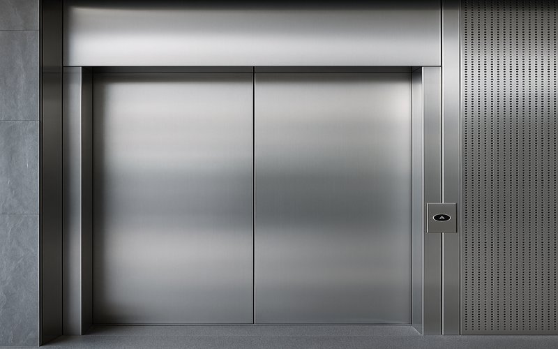 Stainless steel elevator panels finished with GWEIKE laser cutting for public facilities